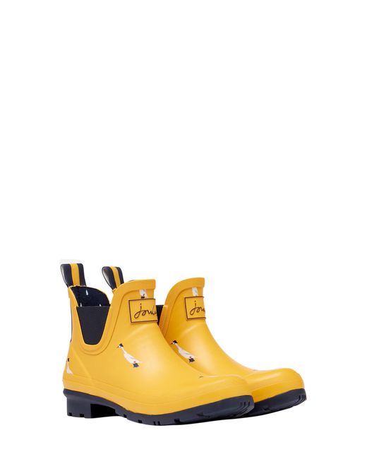 Joules Wellibob Short Rain Boot Yellow