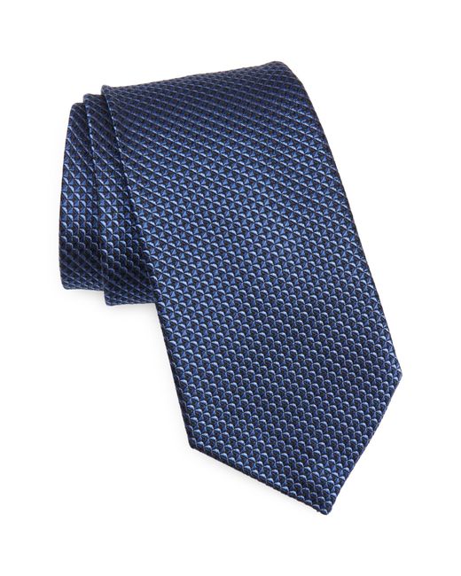 Nordstrom Solid Silk Tie One Blue