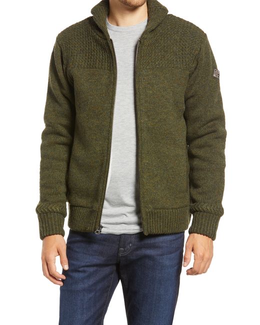 Schott Lined Wool Zip Sweater