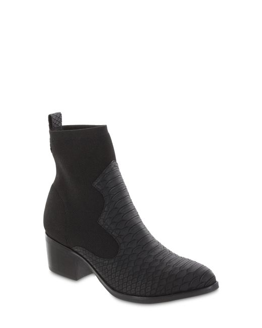 Mia Nicky Snake Embossed Bootie
