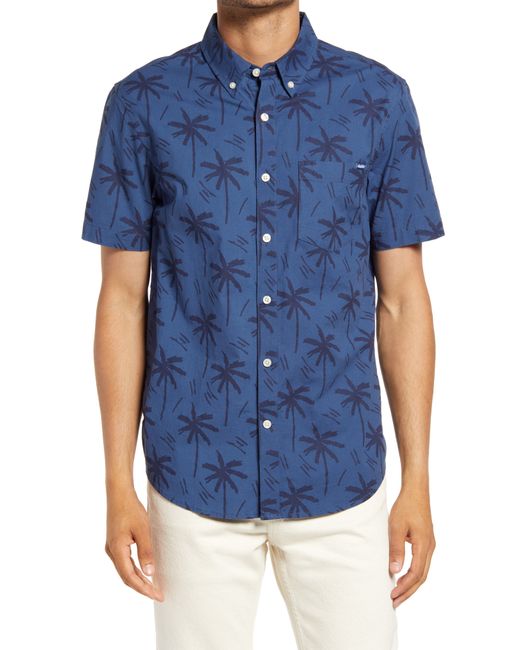 Chubbies The Smooth Operator Short Sleeve Button-Down Shirt Blue