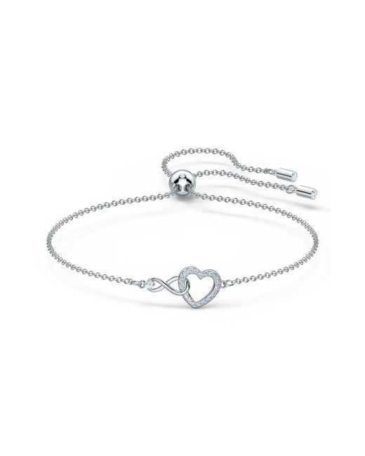 Swarovski Crystal Infinity Heart Bracelet