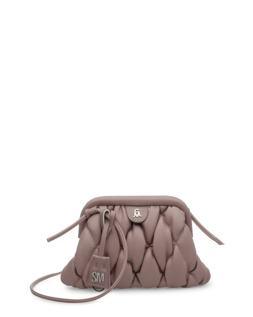 Steve Madden Tinley Faux Leather Clutch Crossbody Pink