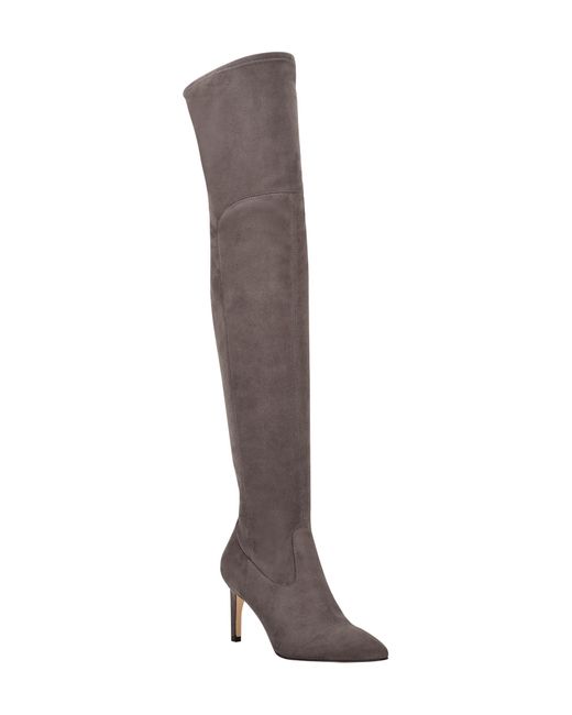 Calvin Klein Sacha Over The Knee Boot Grey