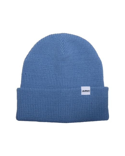 Druthers Organic Cotton Knit Beanie Blue