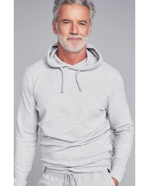 Faherty Legend Pullover Hoodie Large Grey