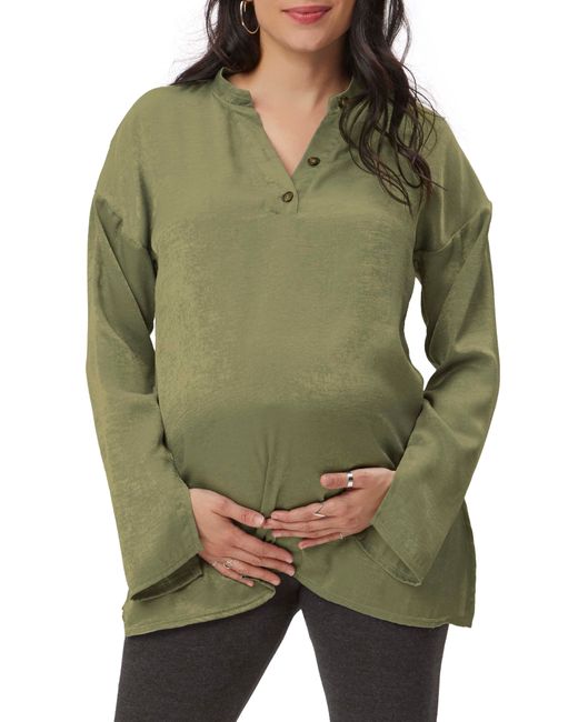 Stowaway Collection Suzie Long Sleeve Maternity Top in at Nordstrom