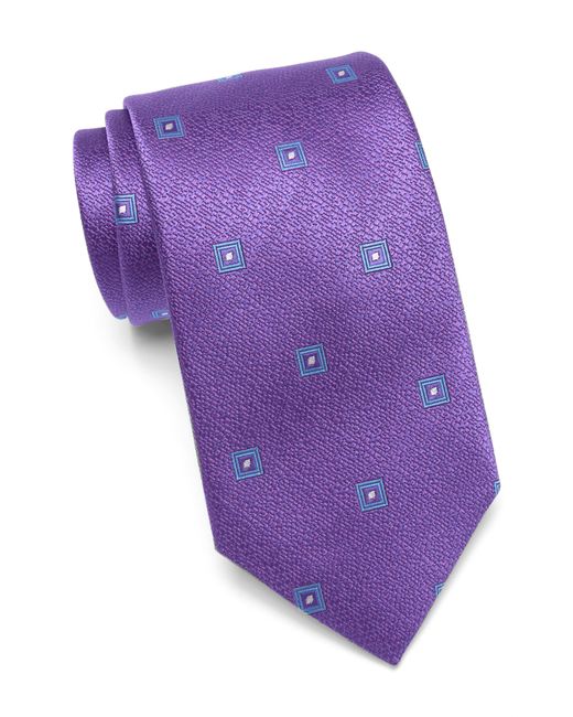 David Donahue Canali Geometric Medallion Silk Tie in at Nordstrom