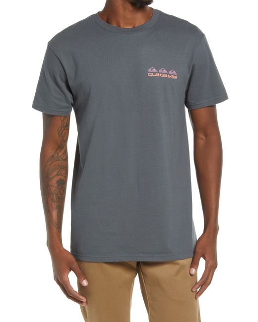 Quiksilver Return To The Moon Cotton Graphic Logo Tee in at Nordstrom