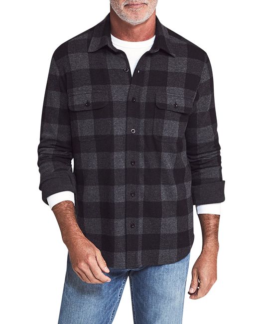 Faherty Legend Buffalo Check Flannel Button-Up Shirt in at Nordstrom