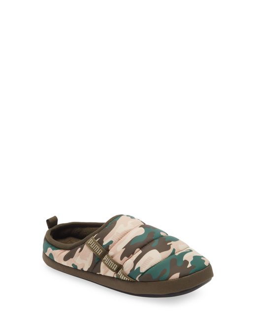 Puma Scuff Camo Quilted Slipper in Green at Nordstrom