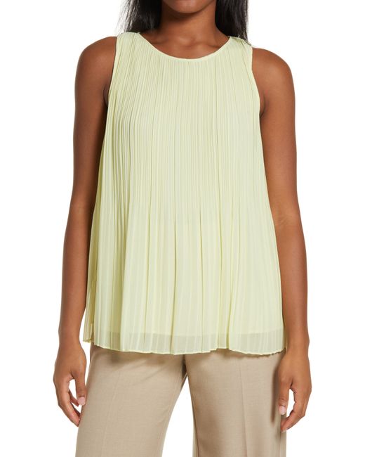 HalogenR HalogenR Sleeveless Pleated Georgette Top in at Nordstrom