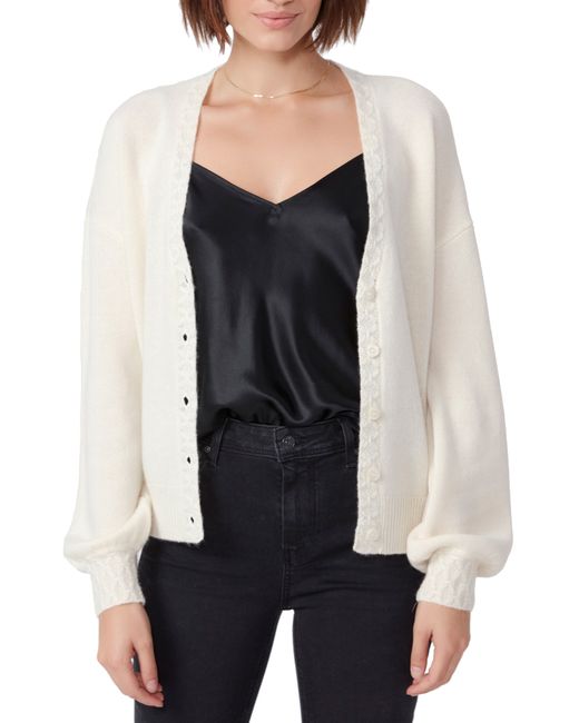 Paige Lysethia Cashmere Cardigan X-Large in Ivory at Nordstrom