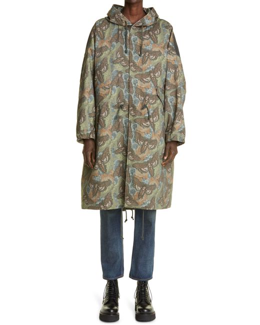 Undercover Moth Print Parka in at Nordstrom