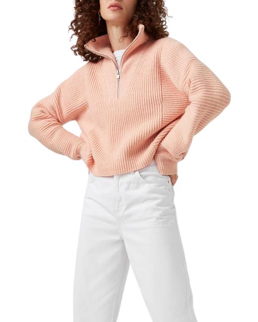 French Connection Lana Half Zip Pullover in at Nordstrom