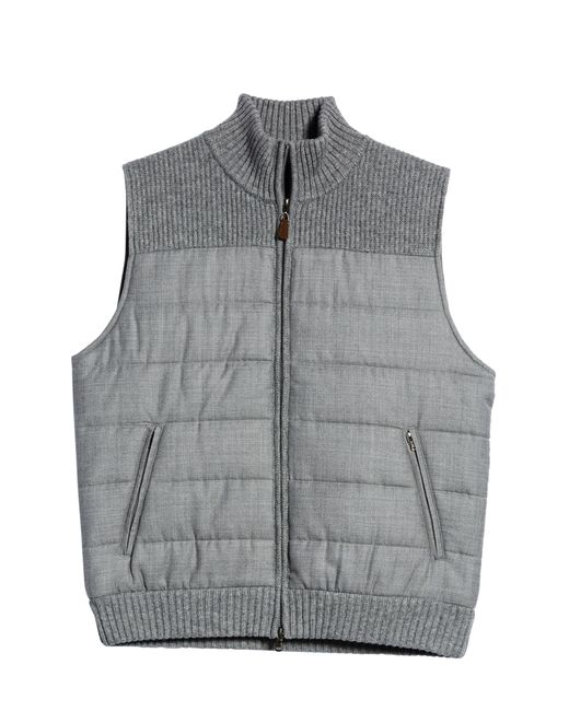 Amicale Quilted Wool Cashmere Vest in at Nordstrom