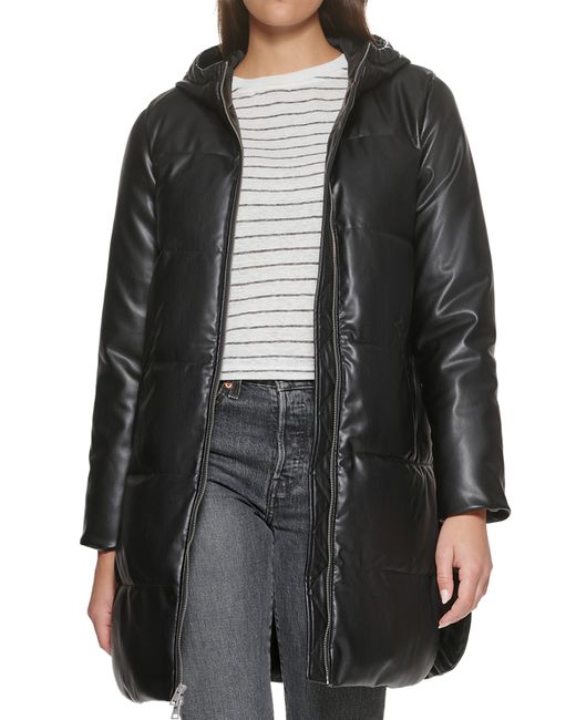 Levi's Quilted Water Resistant Hooded Parka in at Nordstrom