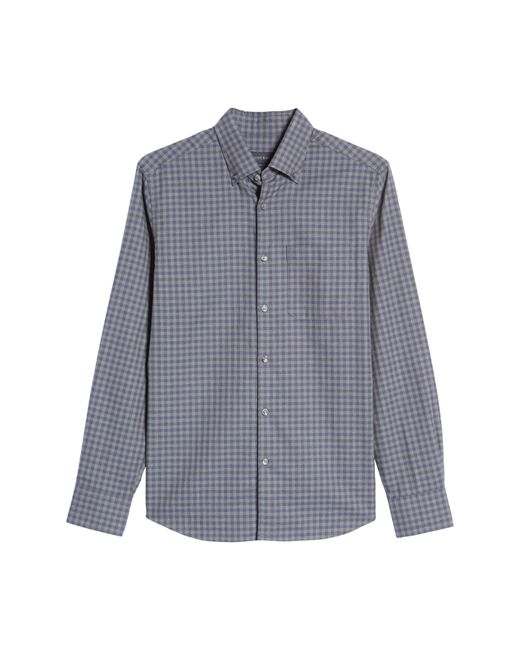 Scott Barber Gingham Check Cotton Button-Up Shirt in at Nordstrom