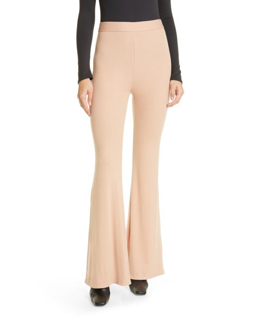 Alix Nyc Bowery High Waist Stretch Modal Flare Pants in at Nordstrom