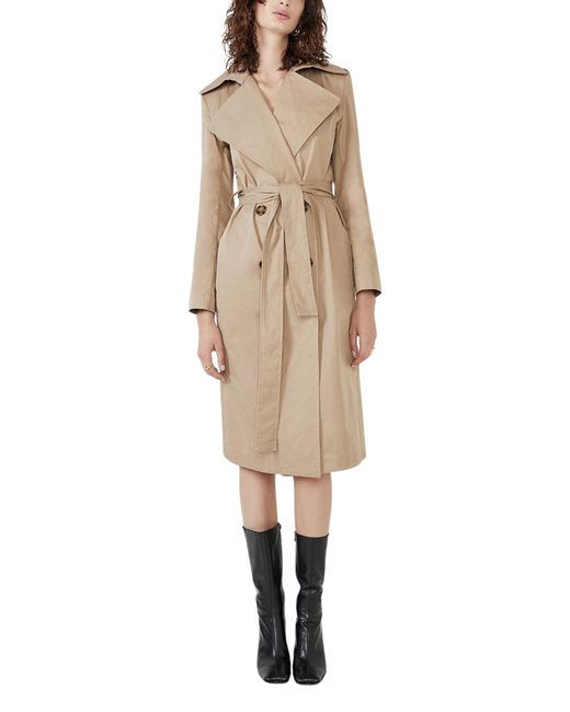 Bardot The Classic Tie Waist Trench Coat in at Nordstrom