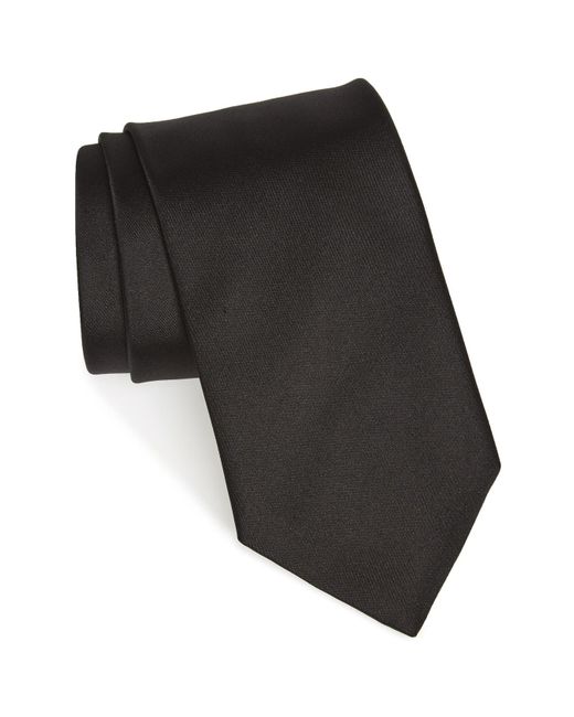 Boss Solid Silk Skinny Tie in at Nordstrom