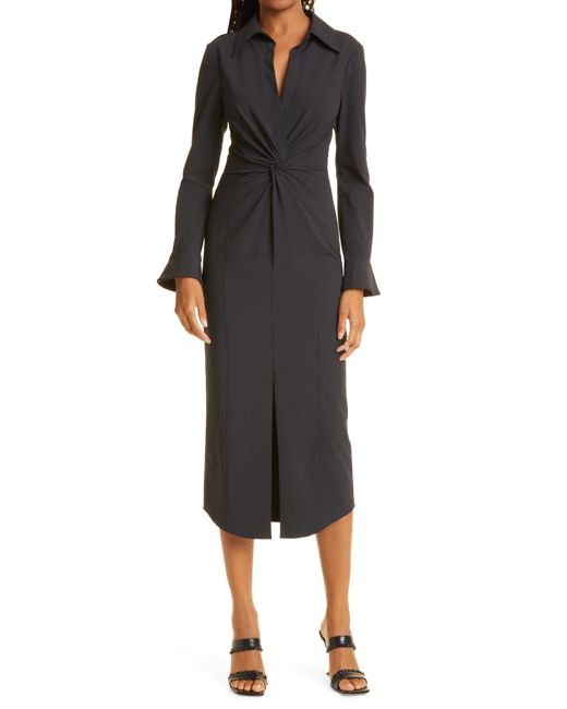 Cinq a Sept Mckenna Long Sleeve Midi Dress in at Nordstrom