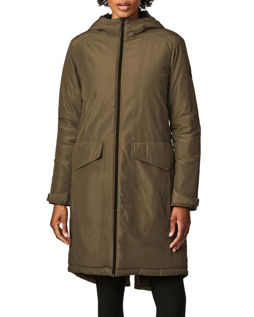 Bernardo Insulated Hooded Raincoat in at Nordstrom