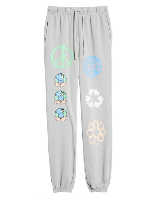 Coney Island Picnic Together We Stand Sweatpants Large in Hthr Grey at Nordstrom