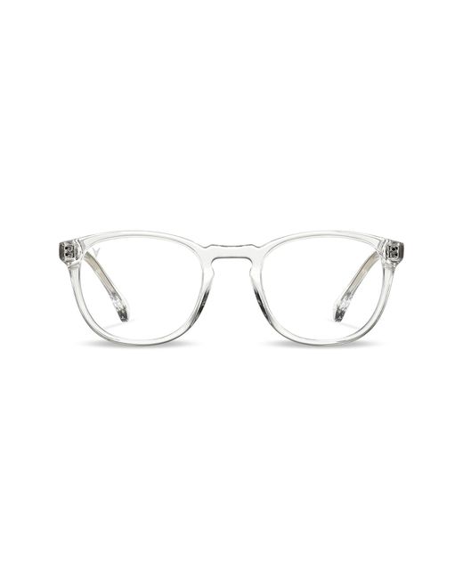 Vincero District 49mm Round Optical Glasses in Clear/Clear at Nordstrom