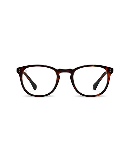 Vincero District 49mm Round Optical Glasses in Tortoise/Clear at Nordstrom
