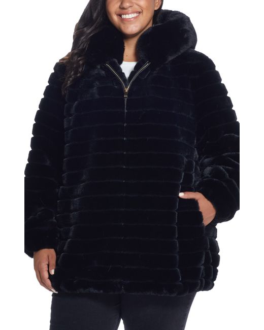 Gallery Hooded Faux Fur Jacket in at Nordstrom