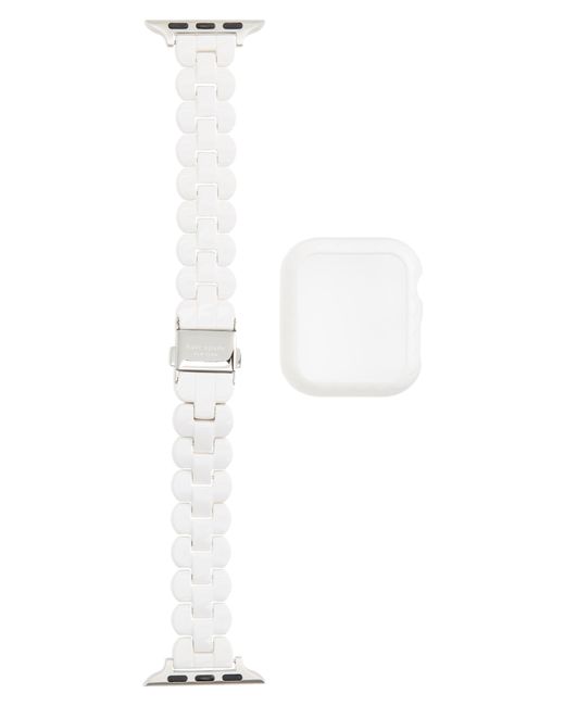 Kate Spade New York 40mm Apple WatchR Bumber Bracelet Strap Set in at Nordstrom