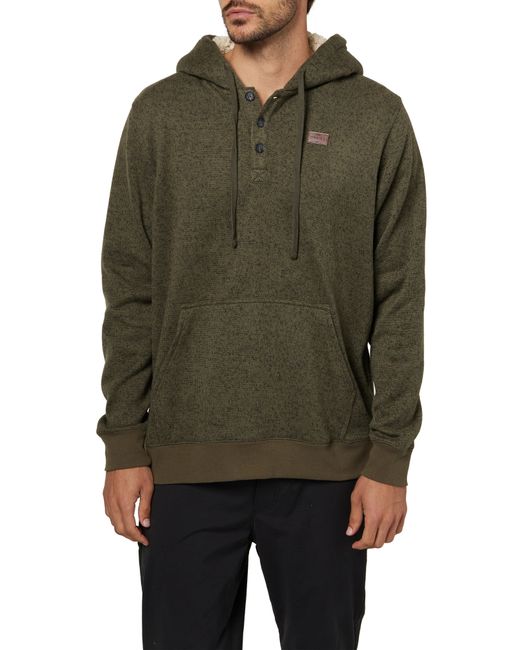 O'Neill Renzo High Pile Fleece Lined Hoodie in at Nordstrom