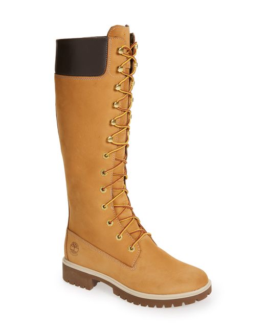 Timberland 14-Inch Premium Lace-Up Waterproof Boot in at Nordstrom