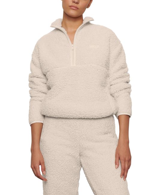 Skims Teddy High Pile Fleece Pullover in at Nordstrom