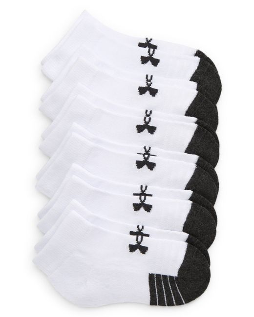 Under Armour Performance Tech Low Cut Socks Pack of 6 in at Nordstrom