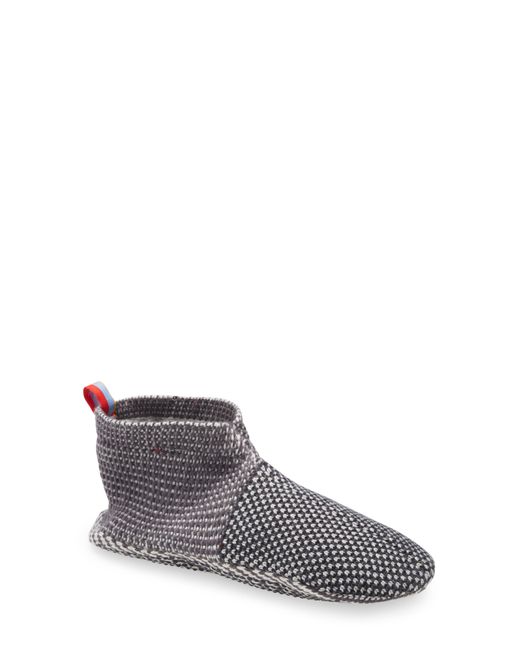 Bombas Jacquard Gripper Slipper in Softwhite Charcoal at Nordstrom