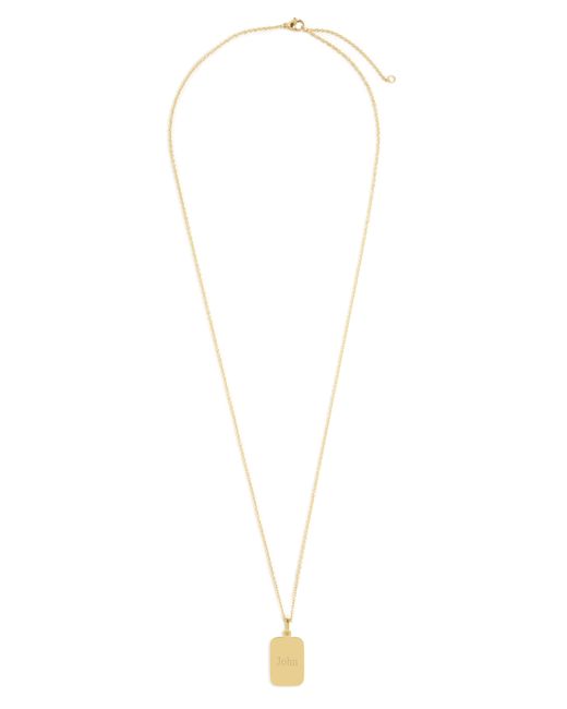 Brook and York Engravable Necklace in at Nordstrom
