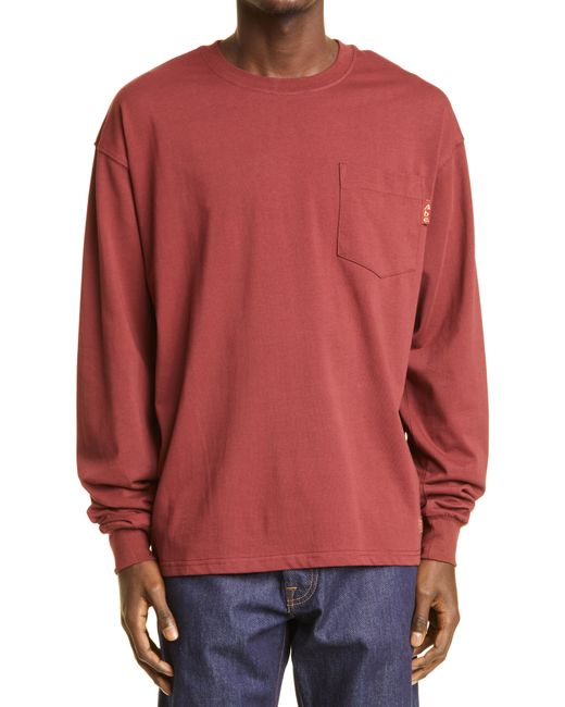 Advisory Board Crystals Abc. 123. Pocket Long Sleeve Cotton T-Shirt in at Nordstrom