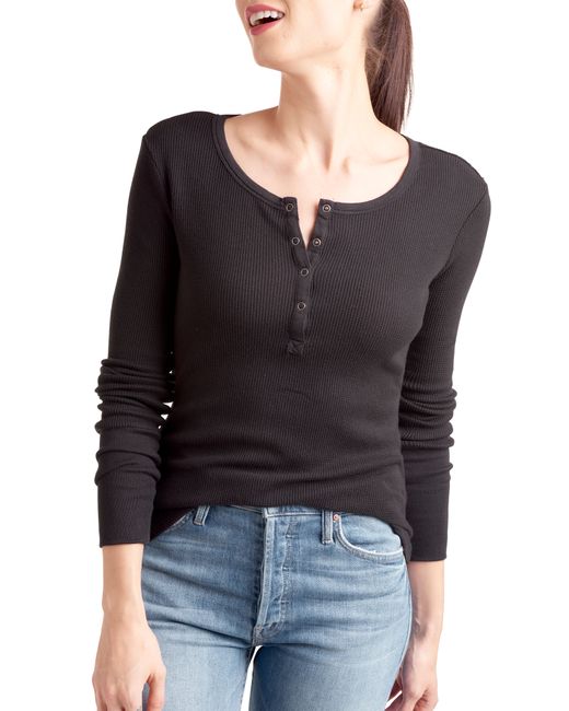 Splendid Classic Henley Thermal in at Nordstrom