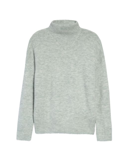Madewell Dillon Mock Neck Pullover Sweater in at