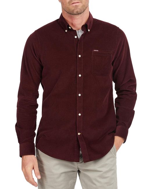 Barbour Ramsey Tailored Fit Corduroy Button-Down Shirt in at Nordstrom