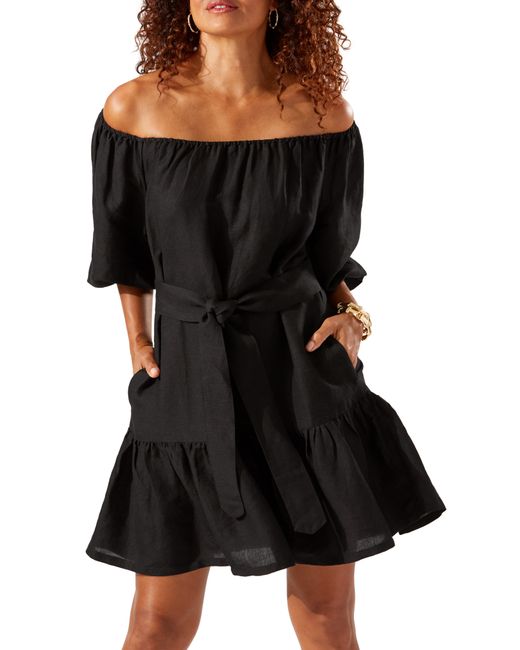 Tommy Bahama St. Lucia Off the Shoulder Tiered Dress in at Nordstrom