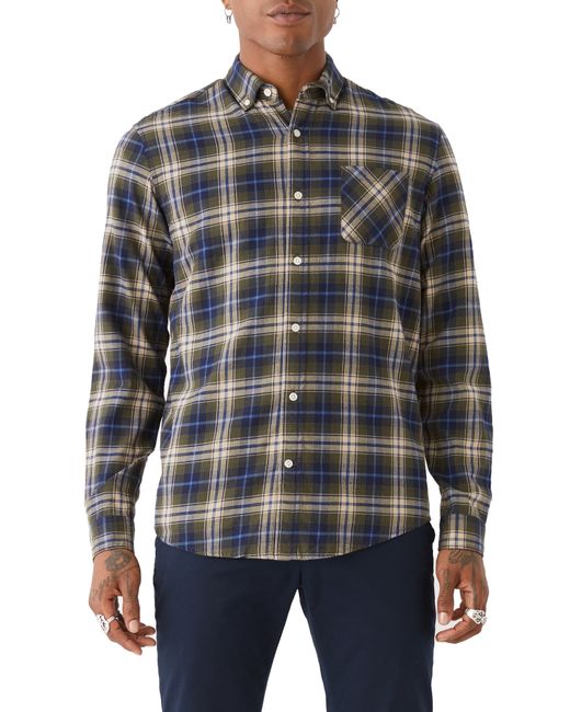 Frank And Oak Plaid Cotton Flannel Button-Up Shirt in at Nordstrom