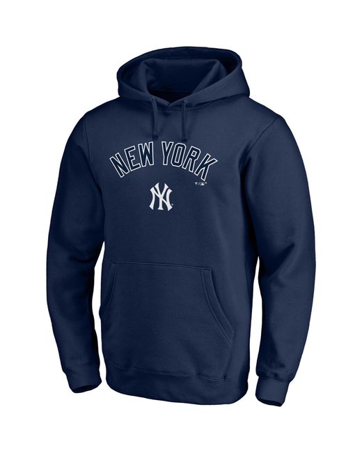 Fanatics Branded New York Yankees Team Logo Lockup Pullover Hoodie in at Nordstrom