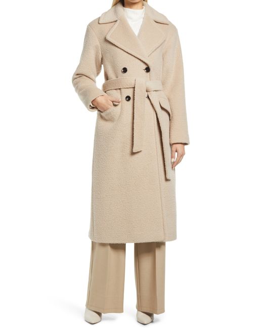 Nordstrom Belted Wool Blend Wrap Coat in at