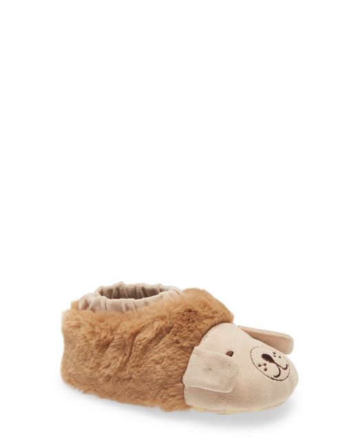 Nordstrom Puppy Faux Fur Crib Bootie 2 M in Tan at