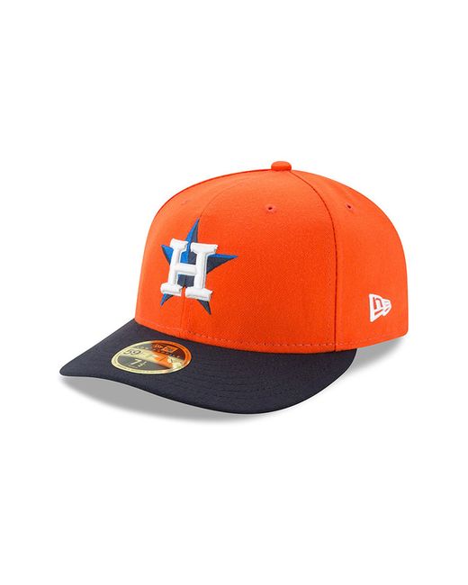 New Era Cap New Era Navy Houston Astros Home Authentic Collection On-Field Low Profile 59FIFTY Fitted Hat 7 5 Orange Nordstrom