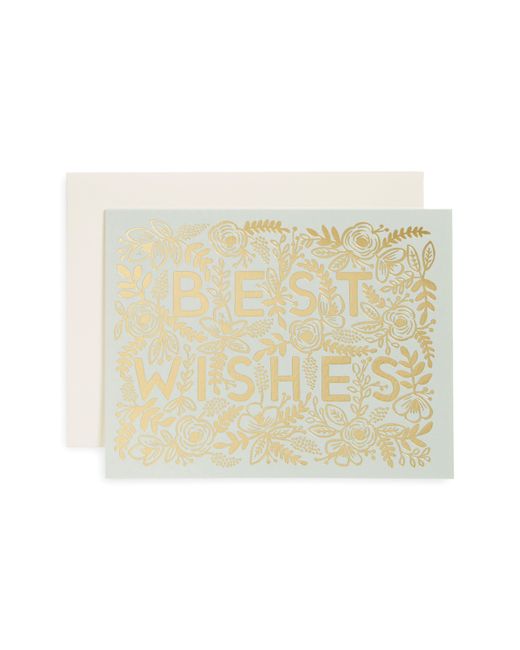 Rifle Paper Co . Blue Meadow Congrats Card Envelope in Multi at Nordstrom