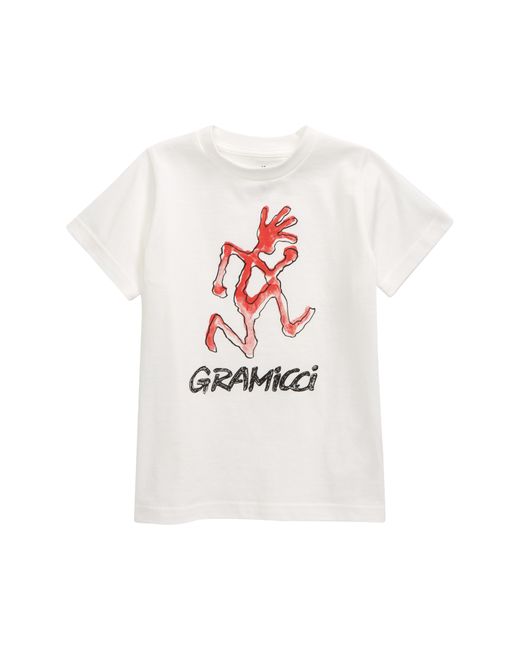 Gramicci Kids Running Man Graphic Tee 7 in White at Nordstrom